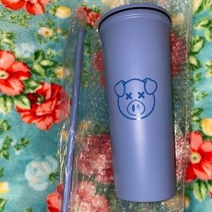 Shane Dawson Baby Blue Pig Tumbler NIB⭐️